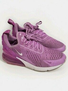 Nike Air Max 270 GS Rush Fuchsia Shoes  4Y Women's 6.5  Pink White  943345-501